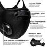 11-Piece Set: Breathable Bacteria-Proof Sport Face Mask with Activated Carbon PM 2.5 - Image 10