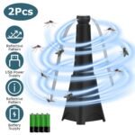 2-Pack: Portable Reflective Fly Repellent Fan Rechargeable Battery Powered - Image 4