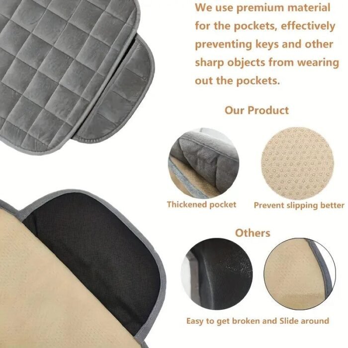 2-Pack: Simple Comfortable Car Front Cushion Non-slip Breathable Car Cushion - Image 8