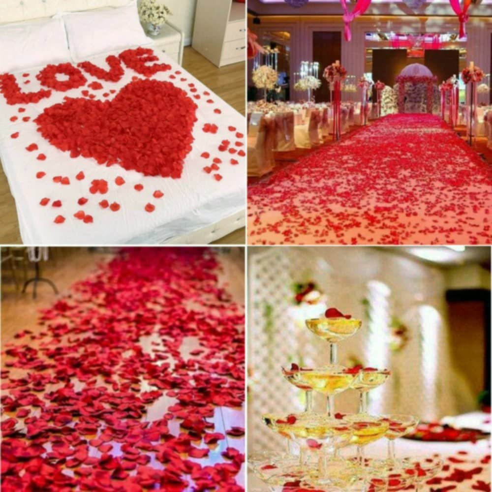 2200-Piece: Silk Rose Petals Wedding Flower Decoration - Image 4