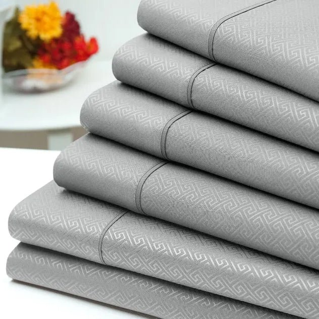 6-Piece: US Army Embossed Greek Key Sheet Set - Image 5