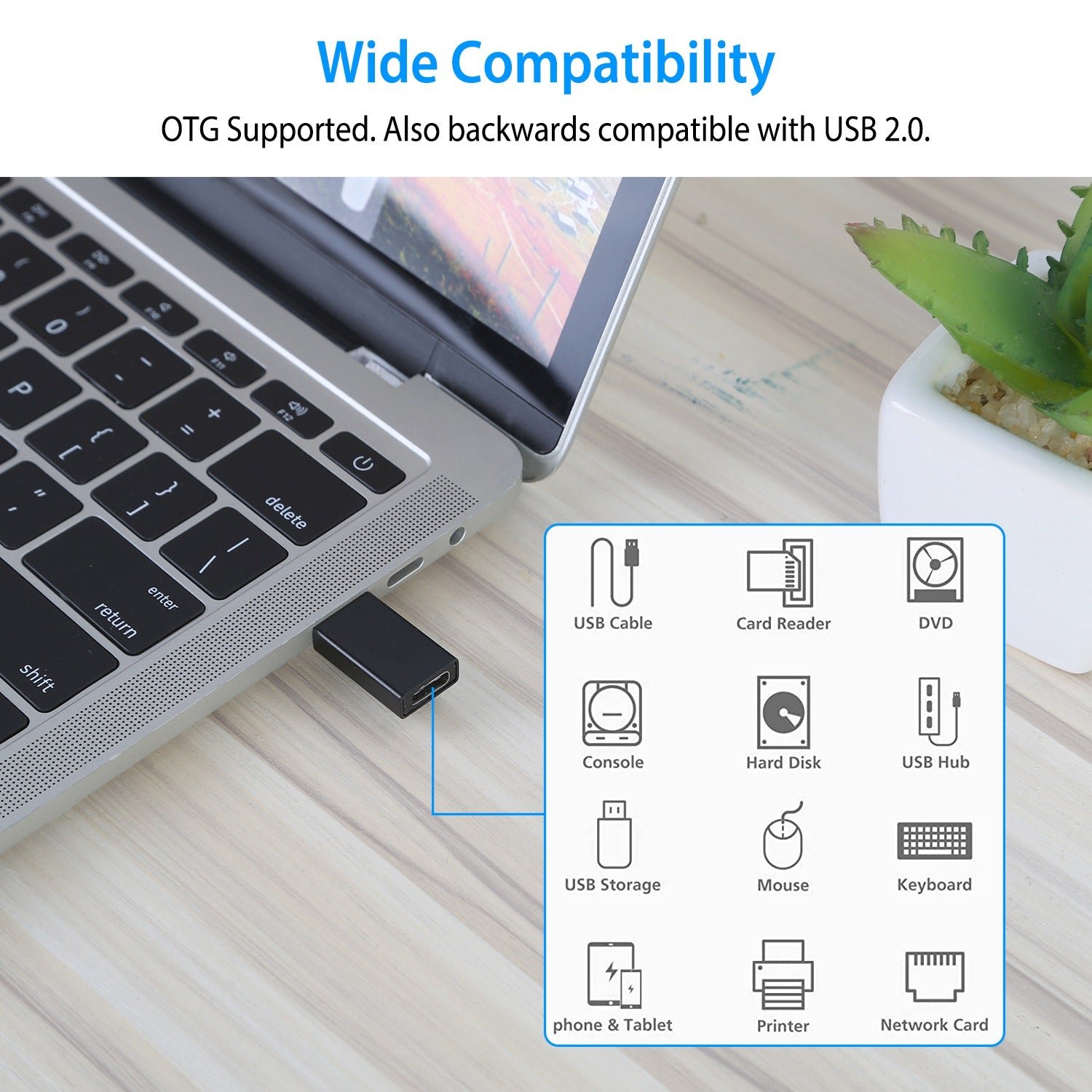 3-Packs: USB Type-C Male to USB A 3.0 OTG Male Port Converter - Image 11