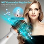 4-in-1 Hari Dryer Brush Curling Styler Volumizer Straightener Negative Ion Anti-Frizz - Image 11