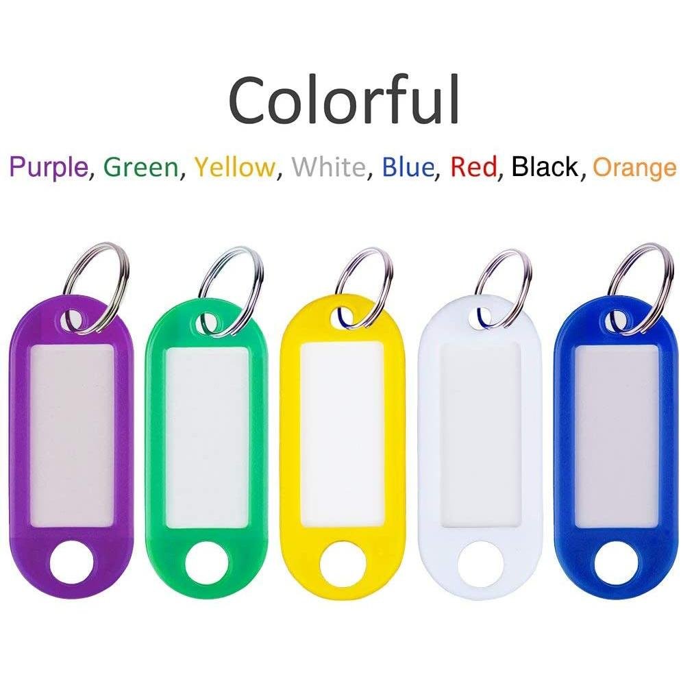 40-Pack: Uniclife Tough Plastic Key Tags with Split Ring Label Window - Image 9
