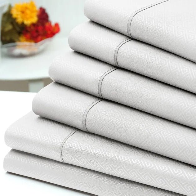 6-Piece: US Army Embossed Greek Key Sheet Set - Image 7