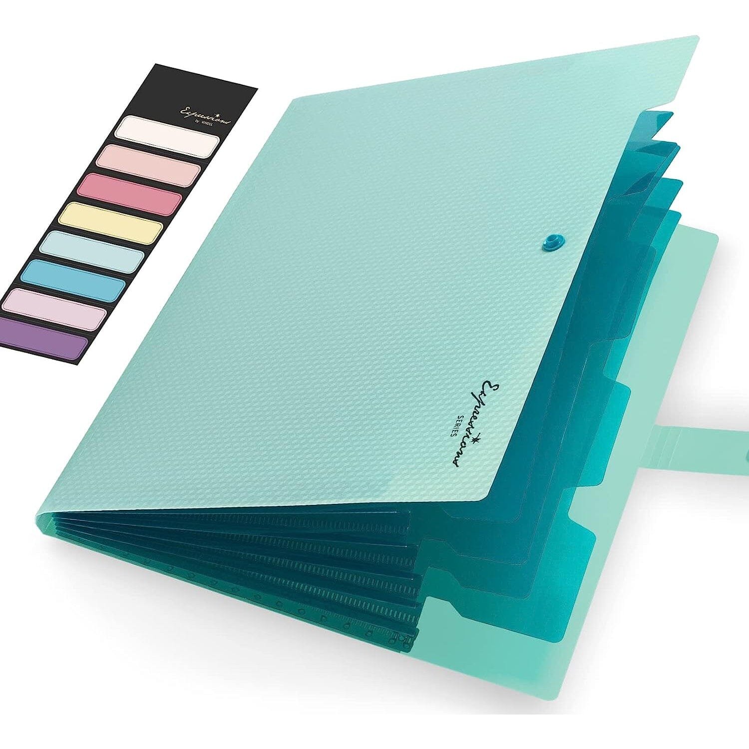 5 Pocket Folder with Labels, Letter Size Expanding File Folder Organizer - Image 3