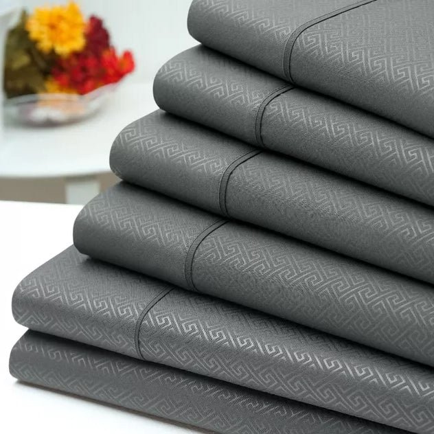 6-Piece: US Army Embossed Greek Key Sheet Set - Image 3