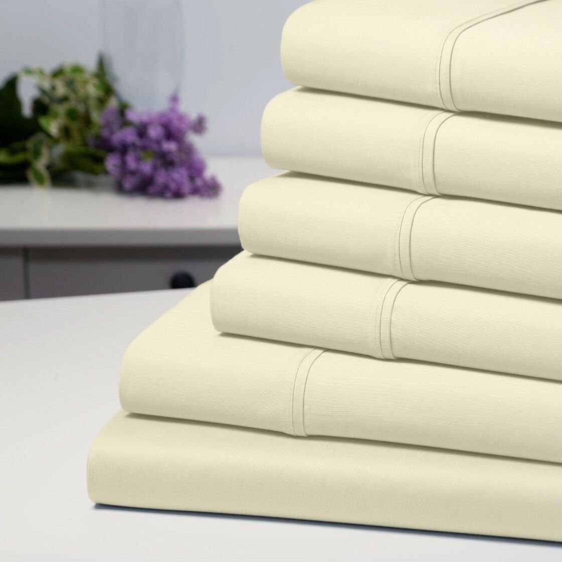 6-Piece: Bamboo 1800 Count Extra Soft Luxury Sheet Set - Image 4