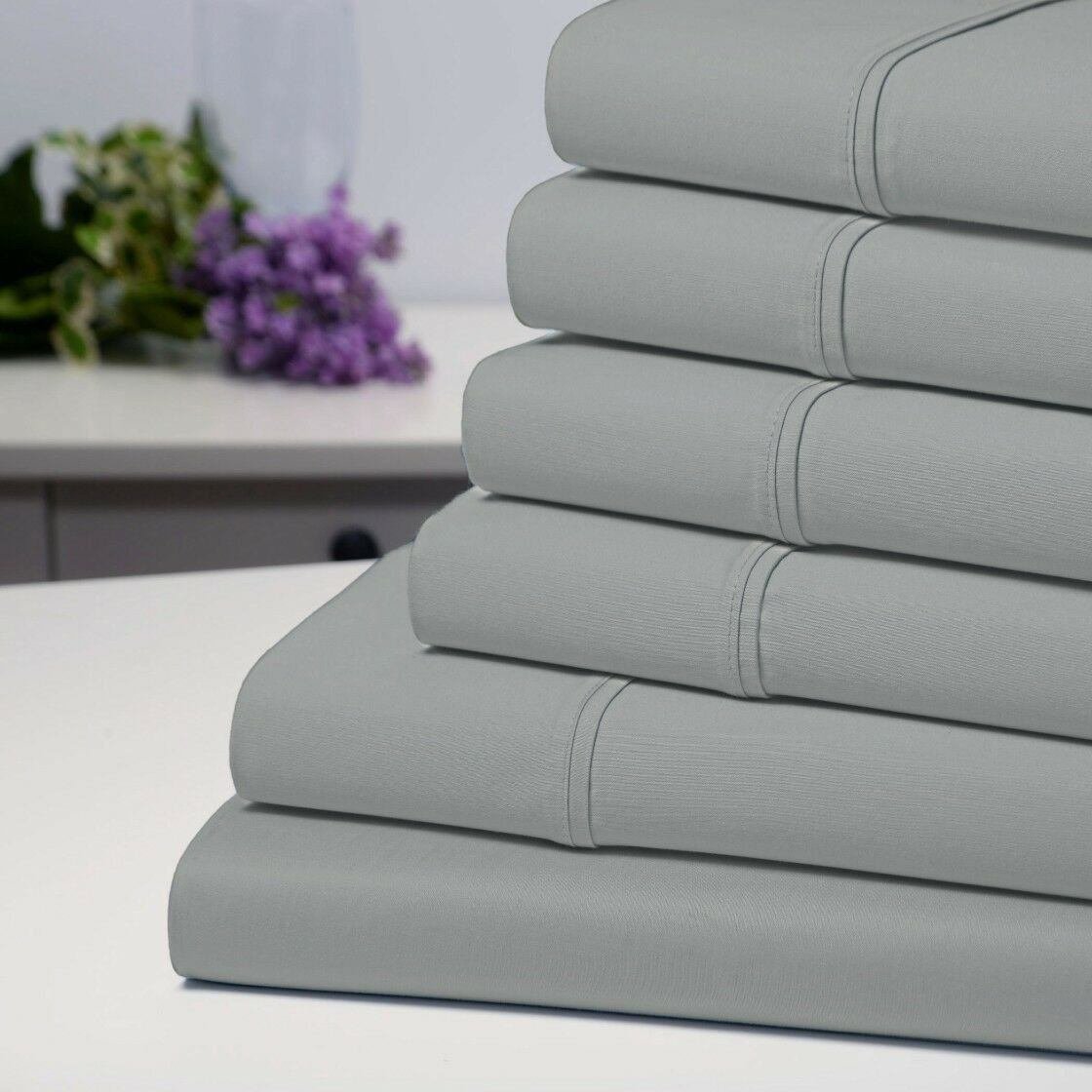 6-Piece: Bamboo 1800 Count Extra Soft Luxury Sheet Set - Image 6