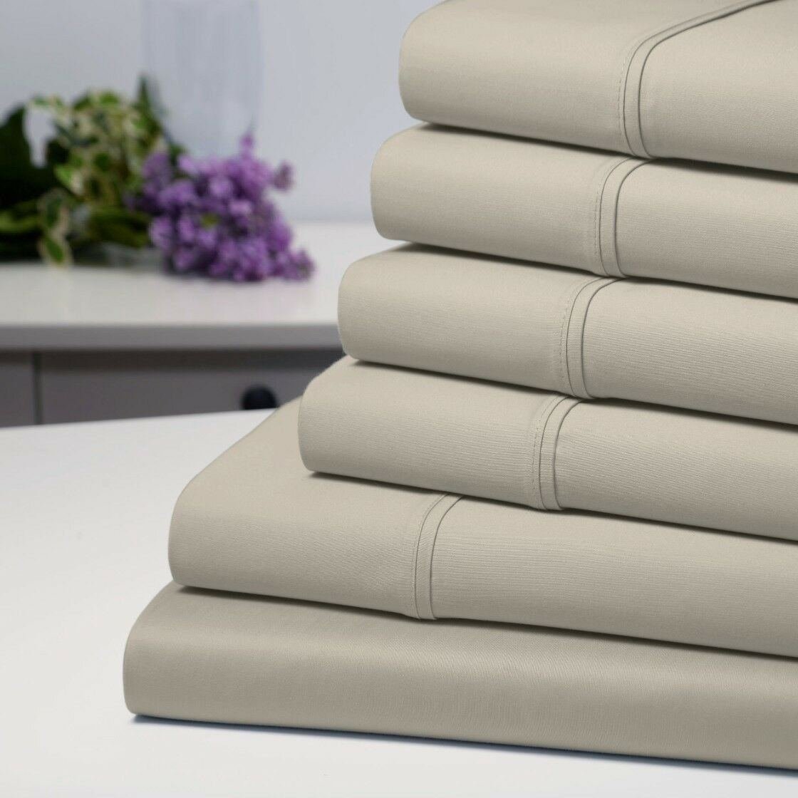 6-Piece: Bamboo 1800 Count Extra Soft Luxury Sheet Set - Image 7