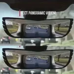 Car Wide Angle Rearview Mirror Curved Interior Large Field Of View Inside Mirror