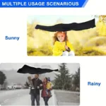 Car Windshield Sun Shade UV Rays and Heat Sun Visor Protector Foldable Reflector Umbrella - Image 9