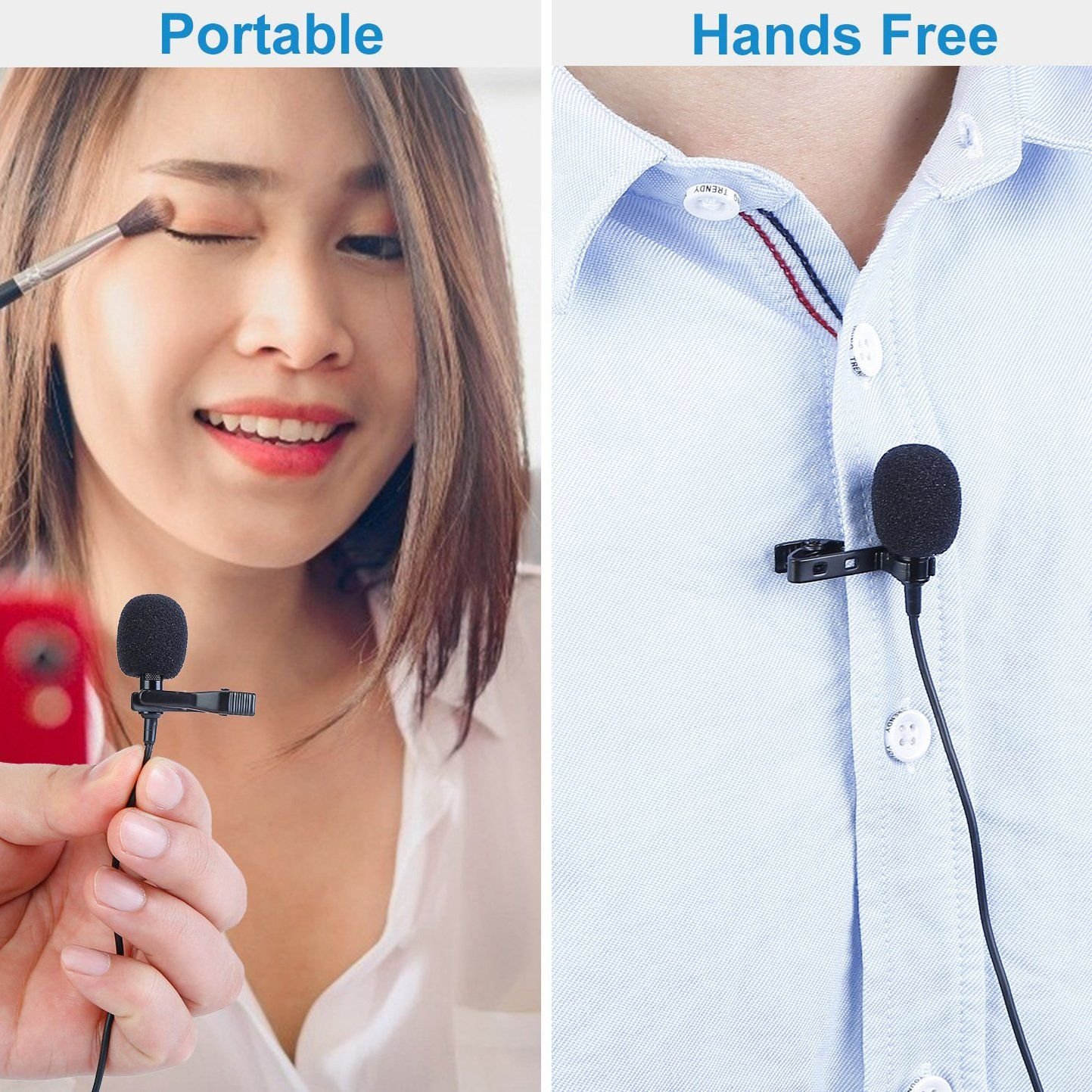 Clip On Microphone Hands Free Lavalier Lapel Mic - Image 9