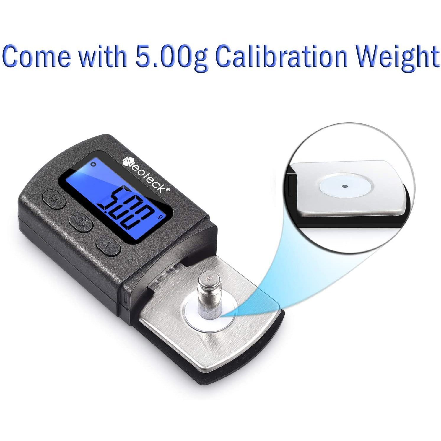 Digital Turntable Stylus Force Scale Gauge 0.01g/5.00g Blue LCD Backlight for Tonearm Phono Cartridge - Image 3
