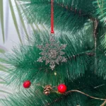 Festive Christmas Tree Pendant - Metal Hanging Ornament for Scene Decor - Image 5
