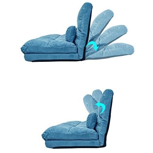 Floor Sofa Bed, Foldable Double Chaise Lounge Sofa Chair - Image 7