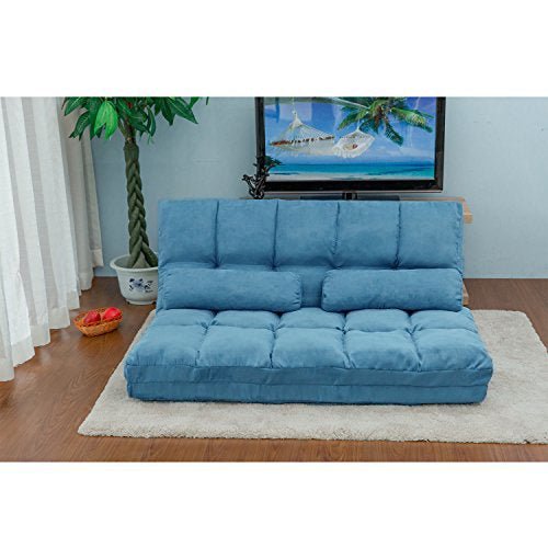 Floor Sofa Bed, Foldable Double Chaise Lounge Sofa Chair - Image 4