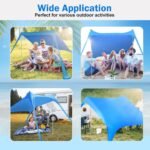 Foldable Beach Canopy Tent Collapsible Shade - Image 5