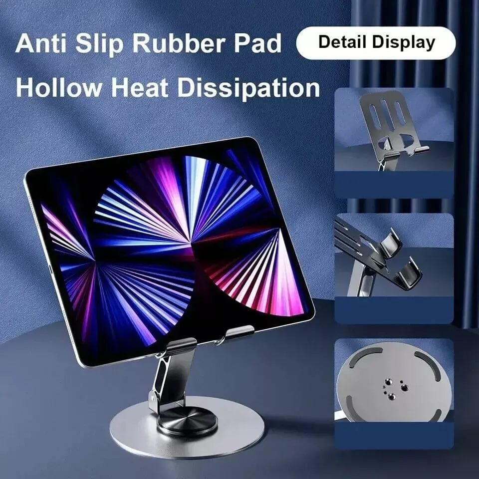 Full Metal 360-Degree Rotating Stress-Relieving Phone and Tablet Universal Stand - Image 4
