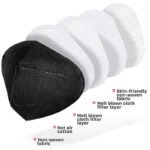KN95 Foldable Protective Face Mask - Black - Image 2
