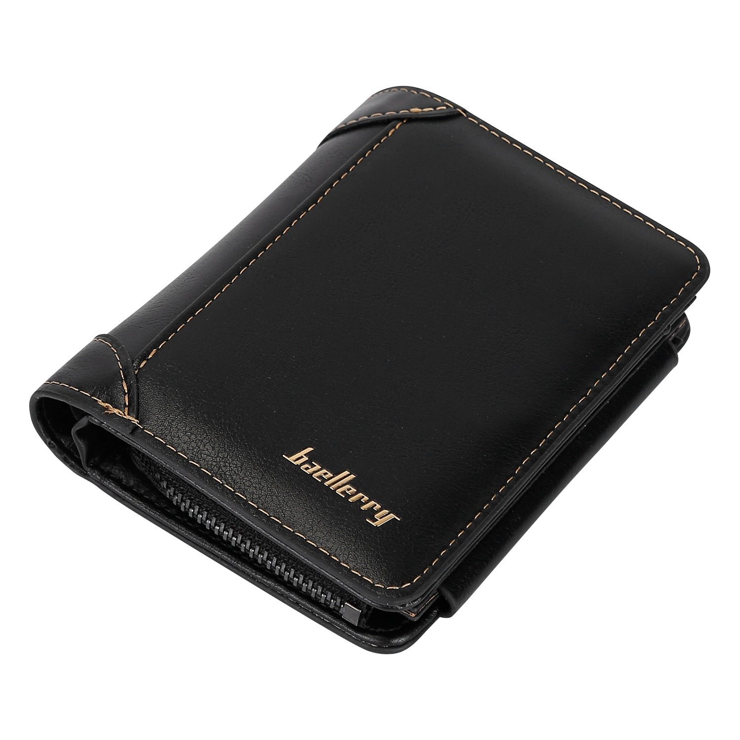 Men's Trifold Clutch Leather Wallet ID Card Holder - Image 3