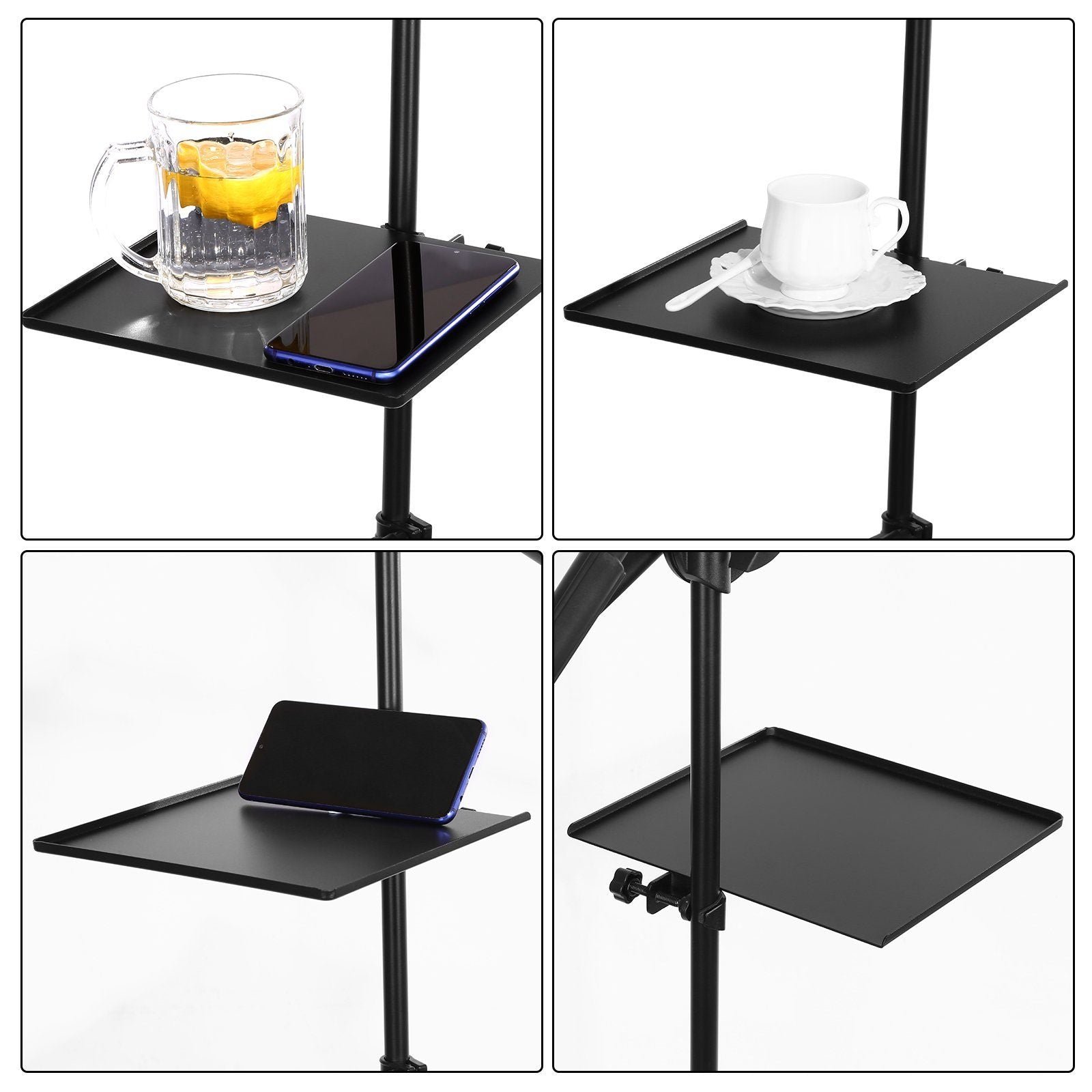 Microphone Stand Tray Clamp-on Rack Shelf Holder for Music Sheet - Image 5