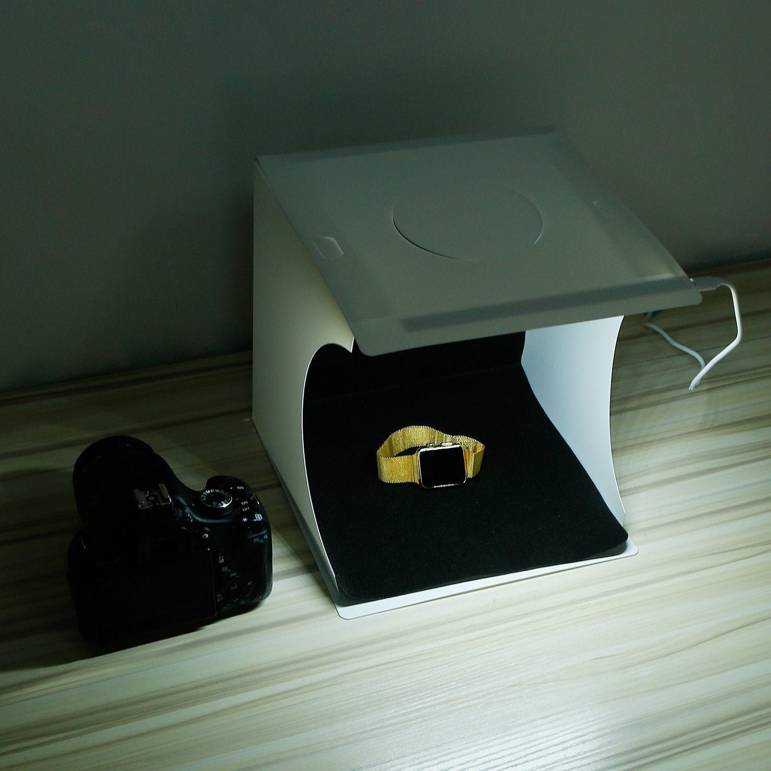 Mini Photo Studio Box Photography with 6 Color Backdrops - Image 5