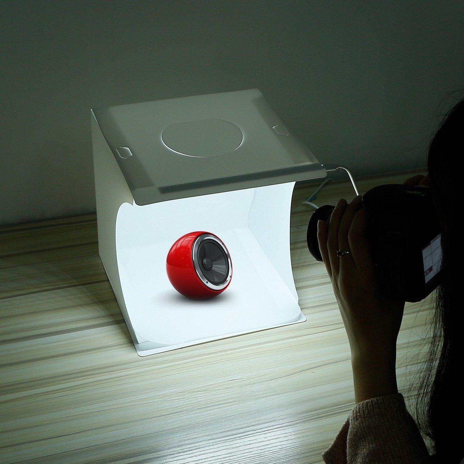 Mini Photo Studio Box Photography with 6 Color Backdrops - Image 3