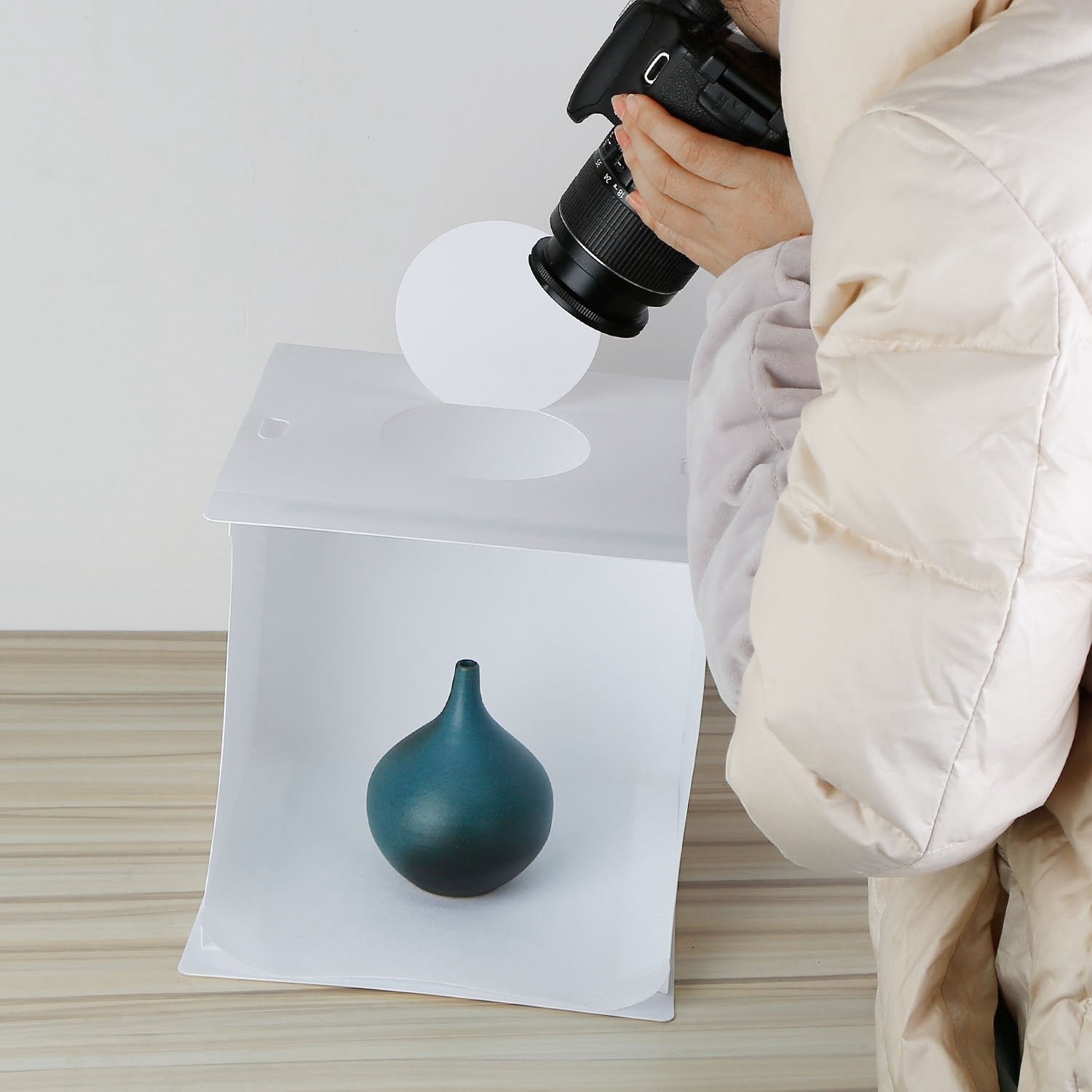 Mini Photo Studio Box Photography with 6 Color Backdrops - Image 7