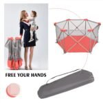 Odoland Safety Portable Playpen Infants Toddler Fence - Image 7