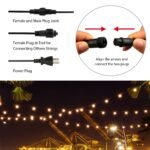Plug-in Globe String Light Warm White Fairy Light Bulbs - Image 11