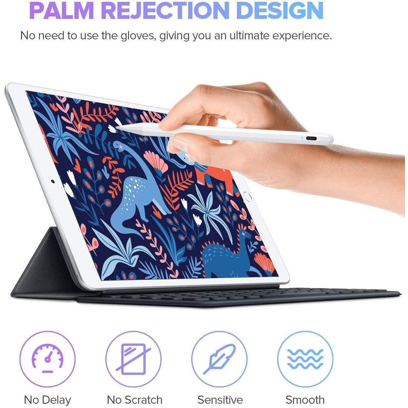 Stylus Pen for iPad with Palm Rejection, Active Pencil Compatible with (2018-2020) - Image 6