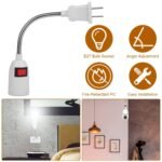 US Plug Extension Light Socket with On/Off Switch - Image 5