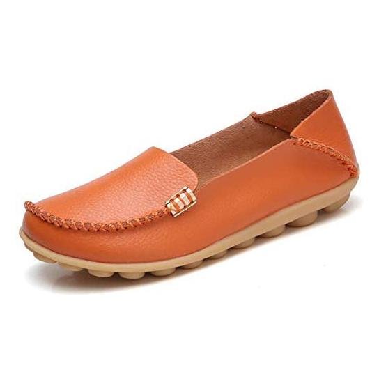 Women's Comfortable Leather Loafers - Image 6