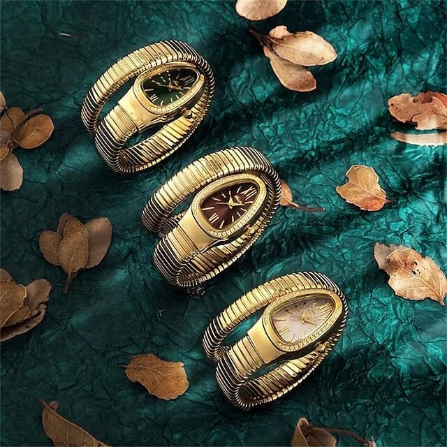 Women's Snake Shape Luxury Wrist Watch - Image 11