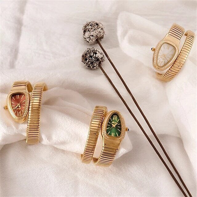 Women's Snake Shape Luxury Wrist Watch - Image 14