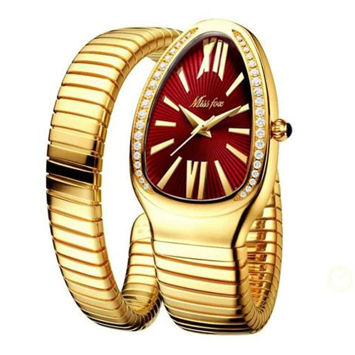 Women's Snake Shape Luxury Wrist Watch - Image 3